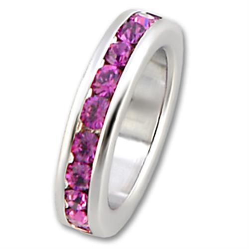 35014 - 925 Sterling Silver Pendant High-Polished Women Top Grade Crystal Amethyst