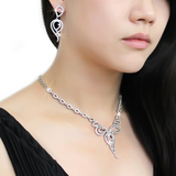 3W1431 - Brass Jewelry Sets Rhodium Women AAA Grade CZ Clear