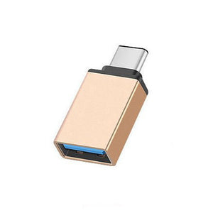 USB-C Type C 3.1 Male to USB 3.0 Type A Female Adapter Sync Data Hub OTG  Gold