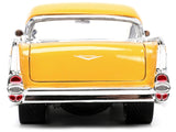 W2B 1957 Chevrolet Bel Air Yellow and White "Bigtime Muscle" Series 1/24 Diecast Model Car by Jada